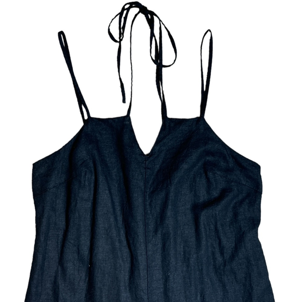 UNIVERSAL THREAD BLACK LINEN BLEND SLEEVELESS MID… - image 3